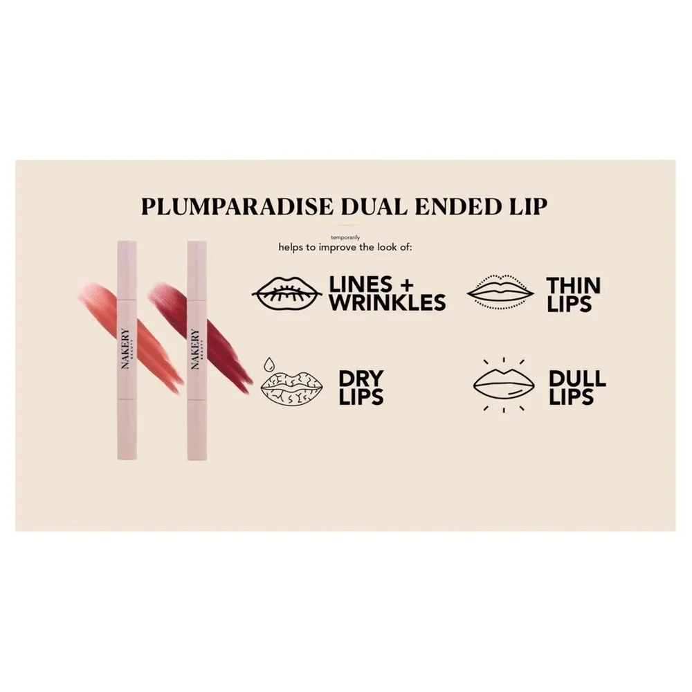 💗 Nakery Beauty PLUMParadise Lip Peptide Color Drench | Berry Wild 💗